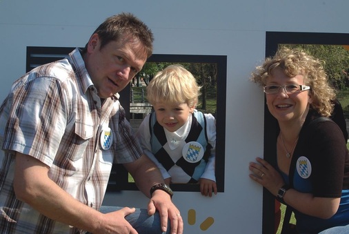 Familie Betz aus Bayern ist Solarfamilie und war als solche bei der Auftaktveranstaltung 2010 zur Woche der Sonne in Berlin.