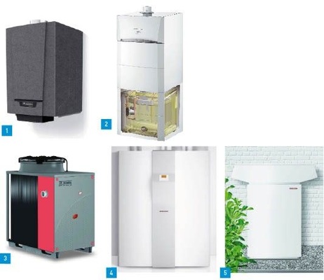 1 Neue Materialien und modularer Aufbau sorgen beim Tzerra von De Dietrich Remeha für ein Gesamtgewicht von nur 17 kg.2 Das neue Calora Tower Programm von ­Remeha zeichnet sich durch kompakte Maße und modularen Aufbau aus. 3 Die Absorptionswärmepumpe Gas HP 35A von Remeha steht ab sofort zur Verfügung.4 Alle Anlagendaten lassen sich beim LWZ 303/404 SOL von Stiebel Eltron jetzt über ein Internet-Service-Gateway per TCP/IP ins Heimnetz übertragen. 5 Auch bei niedrigen Außentemperaturen ­arbeitet die WPL 33 HT A von Stiebel Eltron monovalent, also ohne Heizstab.