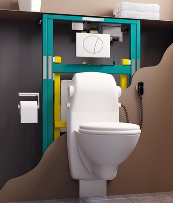 Das BIS Vario WC DeLuxe 30 ist während der Nutzung elektrisch verstellbar und dient so gleichzeitig als Setz- und Aufstehhilfe.