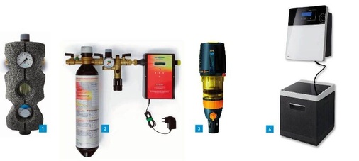 1 Der Trinkwasserfeinfilter Medimaster von Permatrade ist als Rückspülfilter oder als Rückspülfilter-Druckminderer-Kombination erhältlich.2 Neu von Permatrade: die Heizungsbefüllstation PT-IB 20. Die Befüllung mit der Station garantiert die Einhaltung der VDI-Richtlinie 2035 zum Schutz von Heizungsanlagen sowie der Europäischen Norm DIN EN 1717.3 Die Druckminderer-Filterkombination Drufi präsentiert sich – hier in der Version DFR als halbautomatischer Rückspülfilter – in neu designtem Look und mit größerem Einsatzgebiet.4 Der Ionentauscher IT 4000 von Syr präsentiert sich als Designobjekt und lässt Fachhandwerker bei Kunden punkten, die hohen Wert auf optische Aufmachung legen.