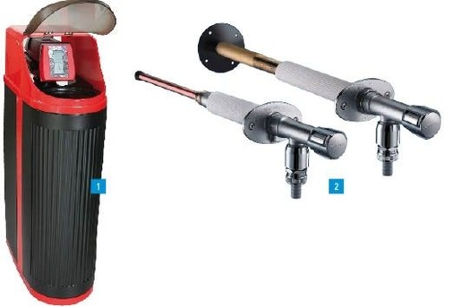 1 Mit dem LimexIQ-System und dessen Ionentauscher LEX rundet Syr sein Produktportfolio an Ionentauschern ab.2 Dank einer neuen Belüftungstechnik und der O-Ring-Dichtung können bei der weiterentwickelten frostsicheren Außenwandarmatur Schell Polar II keine Schäden in Leitung oder Armatur entstehen: Die Zuleitung wird nach jedem Schließen vollständig und sicher entleert.