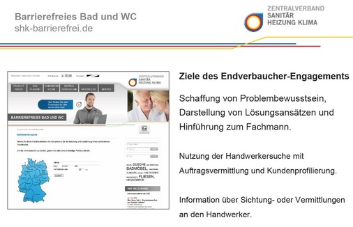 Von allgemeinen Infos bis zur Handwerkersuche: Im Barrierefrei-Portal ist Wissenswertes jetzt auch für den Endkunden aufbereitet.