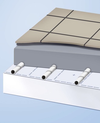 Eine besonders montagefreundliche Variante ist das System Uponor Klett für PE-Xa-Rohre mit 14 bis 16mm und für Verbundrohr mit 16mm Durchmesser.