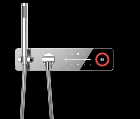 eVision von Jado und Viega basiert auf einer elektronischen Bedienplattform, welche die zukünftige Zusammenführung der Versorgungssysteme Wasser, Strom und Daten zu einem System erlauben soll.