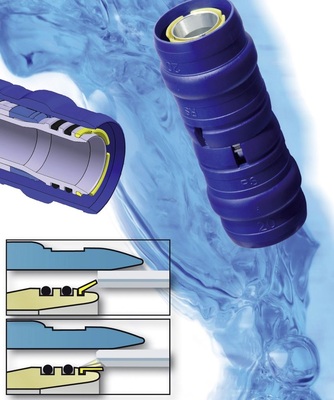 Das DW-Verbundrohr setzt mit Multitubo (16 bis 32 mm) auf die Kombina­tion eines Mehrschicht-Verbundrohres und eines verzinnten Messing-Steckfittings. Bei Bedarf kann das Mehrschicht-Verbundrohr auch verpresst oder geschweißt werden. www.multitubo.de