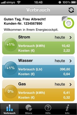 Smart Phones bieten eine ideale Oberfläche für Smart-Meter-Funktionen.
