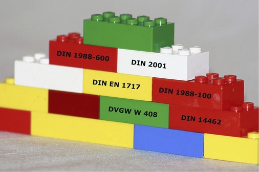 1 Mehrere technische Regelwerke gewährleisten gemeinsam den Schutz der Trinkwasserqualität.