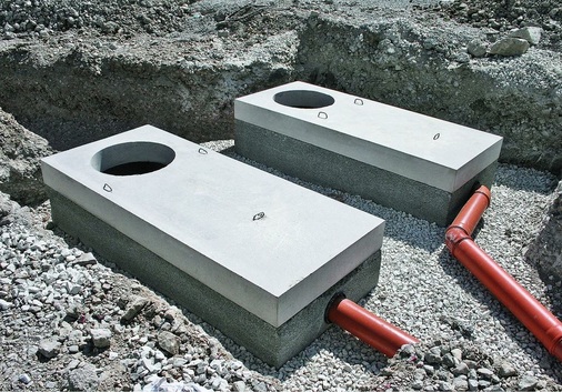 Sickerkammern in dieser Form bestehen meistens aus Beton und sind auch zum nachträglichen Einbau in oberflächennahe ­Bodenschichten geeignet.