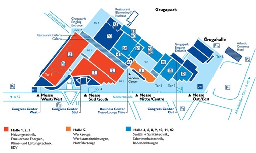 580 Aussteller informieren auf einer ­Bruttoausstellungsfläche von 32500 m2 über die Innovationen der Branche.