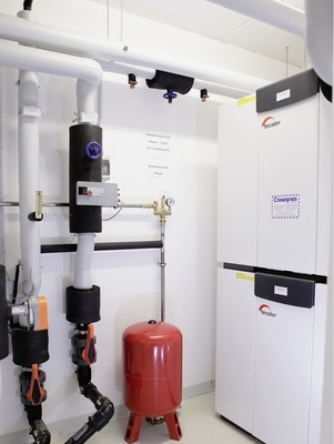 Zum Einsatz in Rauenberg kam der Therm-Liner Typ A . Elemente von 1m Länge wurden im Kanal zu einem System verbunden.