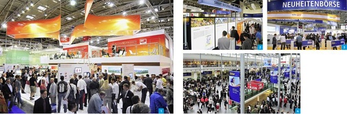 1 EEG und Preisverfall der Module werden die Photovoltaik für das installierende Handwerk künftig eher noch interessanter machen. 2 Smart Grid und Eigenverbrauch heißen die beiden Themen, die über die Zukunft der Photovoltaik entscheiden werden. 3 Auf der Neuheitenbörse stellen die Aussteller auch dieses Mal ­wieder in täglich wechselnden Programmen ihre Neuheiten vor.4 Wer sich schon vor der Messe ein Online-Ticket besorgt hat, erspart sich lange Schlangen im Eingangsbereich.