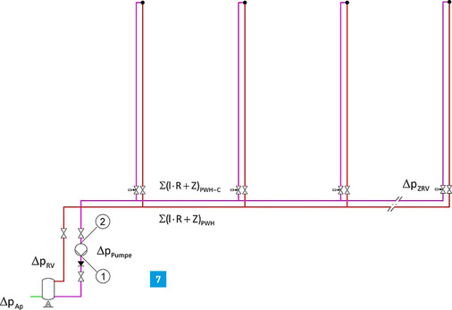 Bezeichnungen in Zirkulationssystemen.