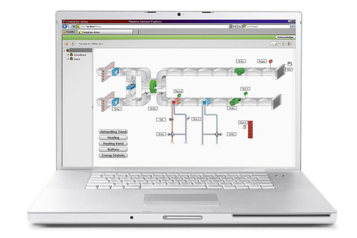 Die Arena ist eine Web-basierte LON-Leitzentrale für kleine und mittlere Anlagengrößen. Sie erlaubt den Fernzugriff auf CentralineAnlagen über LAN oder Modem.