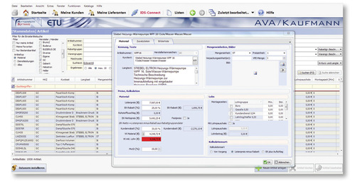 Zahlreiche Funktionen und Automatismen unterstützen die Angebotserstellung und Kalkulation.