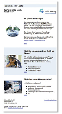 Neben der Beachtung der E-Mailing-Grundsätze steht und fällt der Erfolg des Newsletters mit seiner ­inhaltlichen Aufbereitung.
