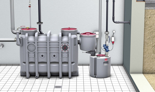 Die Installation des Fettabscheiders erfolgt im Idealfall so nah wie möglich am Anfallort des fetthaltigen Abwassers. Sind also Räumlich­keiten für die Fettabscheideranlage vorhanden, empfiehlt es sich, diese entsprechend zu nutzen.