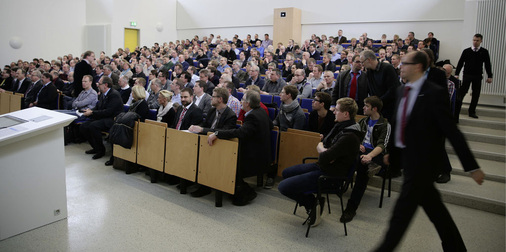 300 Teilnehmer kamen zum 14. Sanitärtechnischen Symposium der Fachhoch­schule Burgsteinfurt.