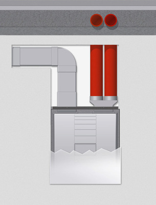 Die Variante U2 aus der Serie M-WRG-S/K von Meltem verschwindet beim Einbau komplett in der Wand. Der Innenraumgestaltung sind somit keine Grenzen mehr gesetzt.