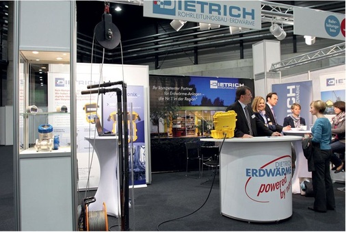 Digitales Überwachungssystem DBO-3 für den Verpressvorgang von Dietrich Erdwärme, Weilheim/Teck. Verlusthorizonte werden erkannt, dadurch kann der Bohrführer entsprechende Zusatzstoffe kontrolliert und dokumentiert einbringen.