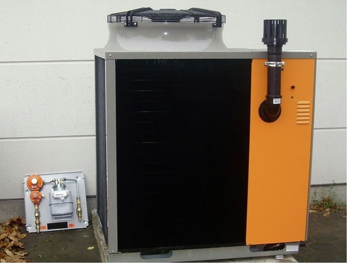 Die mit Flüssiggas betriebene Absorptionswärmepumpe von Robur versorgt sämtliche Gebäude des Regionalzentrums Hamburg mit Wärme.