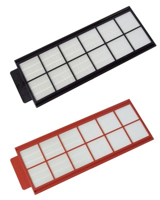 Komfort-Lüftungsgeräte verfügen generell über Standard-Filter (oben). Lebt ein Allergiker im Haus, empfiehlt sich die Installation eines F7-Filters (unten).