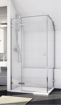 Die Melia-Duschabtrennung von San­swiss kann individuell an die räumlichen Gegebenheiten angepasst werden.