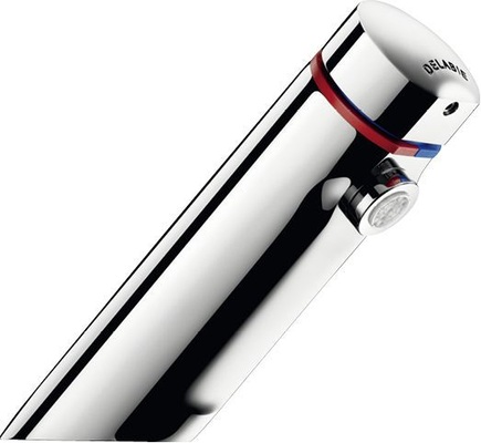 Benötigt weniger Kraft als herkömmliche Einhand-Armaturen: die Tempomix 3 von Kuhfuss Delabie.