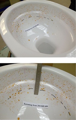 Icon spülrandlos von Keramag, getestet mit dem Viega Eco-Spülkasten.