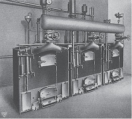 Niederdruckdampfheizungsanlage von ­Buderus im Verwaltungsgebäude der IBA.