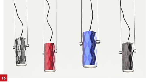 Pendelleuchten Typ Grome sospensione der Firma Artemide mit LEDs. Design Jean-Michel Wilmotte.