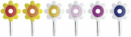 Blumenoptik: Mit der neuen Rainshower Flower Collection von Grohe kommt der Frühling ins Bad