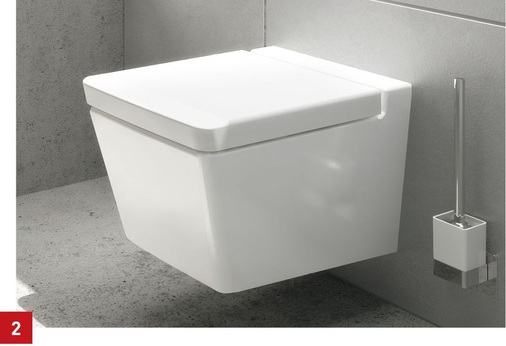 Das T4 Wand-WC VitrAflush: spülrandlose Technik auf weitere Kollektionen übertragen.