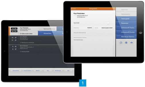 Die Tablet-App jOrdRs unterstützt Service-Techniker und Monteure bei der täglichen Abwicklung von Aufträgen.