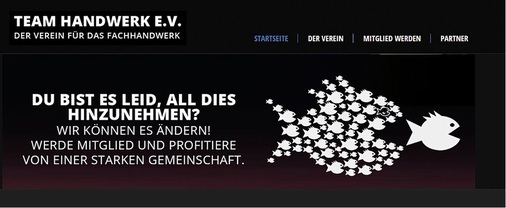 Auf der Homepage sucht der Verein nach Gleichgesinnten — mehr dazu auf www.team-handwerk.de.