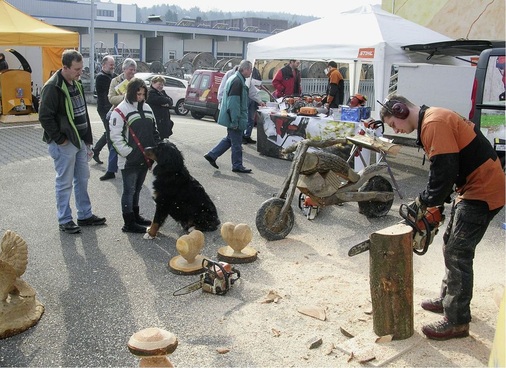 Wollen Sie eine Veranstaltung zum Heizen mit Holz durchführen? Hier kann man eine Holzbearbeitungsaktion einbinden, um die Männer zu begeistern. - © EBZ Pforzheim
