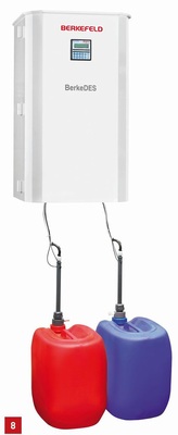 Vollautomatische Chlordioxiderzeugungsanlage nach DVGW-W 224 zur Gefahrenabwehr.