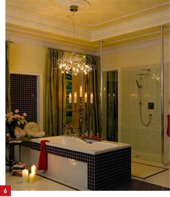 Beispiel für „Licht zum Ansehen“ (play of brilliants), umgesetzt mit einem Kronleuchter.