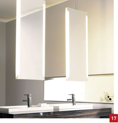 Seitliche Beleuchtung eines Spiegels durch vertikale Beleuchtung, dargestellt anhand der Serie 2nd Floor der Firma Duravit. - © Duravit
