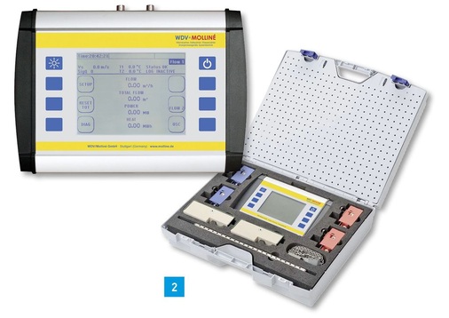 Die portable Version des Clamp-On-Ultraschallzählers bietet sich an, wenn die Messdaten lediglich der Inspektion oder Erfassung von Istzuständen dienen.