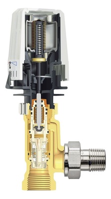 Einmal eingestellt sichert die AFC-Technologie den maximalen Durchfluss in Kombination mit sämtlichen Thermostat-Köpfen und Stellantrieben von TA Heimeier.