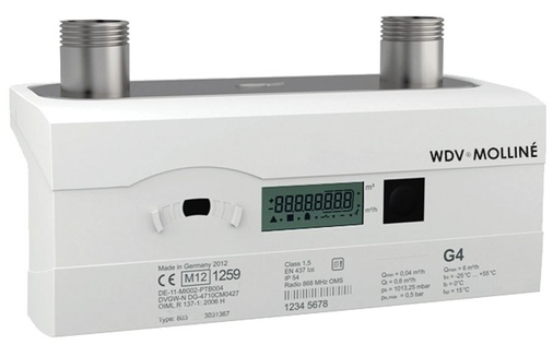 Der elektronische Gaszähler erfasst das Normvolumen nach dem Prinzip der mikrothermischen Durchflussmessung. Der Zähler ist für Gewerbe und Haushalt geeignet.