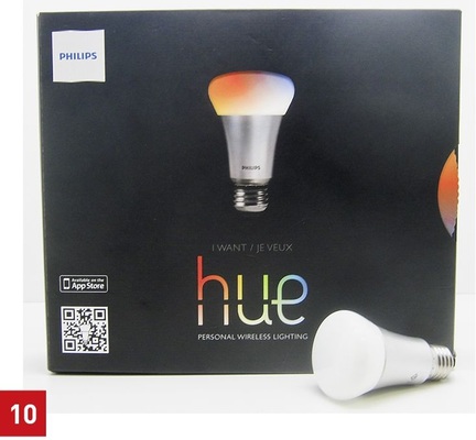 Besondere Effekte ermöglicht die Steuerung von weißer und farbiger Beleuchtung durch das Hue-System von Philips.