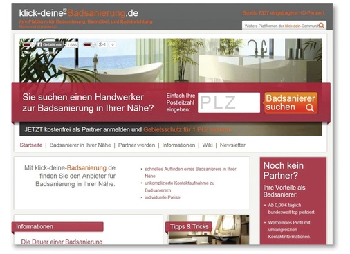 Handwerkskollege Bernd Buchers Konzept ist aus eigenen Erfahrungen heraus gewachsen und setzt auf Bedarfslenkung in Richtung Fachhandwerk. Noch sind längst nicht alle Regionen abgedeckt — weitere Handwerkspartner werden gesucht.