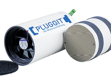 
Steckerfertige Funktionseinheit für ein dezentrales Lüftungsgerät Iconvent mit integriertem Keramik-Wärmeübertrager.
