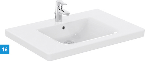 
Waschtisch Connect Freedom von Ideal Standard: Der schlicht gestaltete Waschtisch Connect Freedom bietet mit seinen an der Unterkante angebrachten Griffmulden nicht sichtbare Unterstützung. So wird ein besseres Heranziehen ermöglicht. Die Waschgelegenheit ist unterfahrbar sowie mit Hub- und Absenkmechanismen kombinierbar. Darüber hinaus verfügt die Keramik über breite, leicht zugängliche Ablageflächen auf beiden Seiten.
