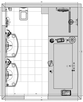 
Grundriss-Darstellung mit dem Visoft-Programm.



