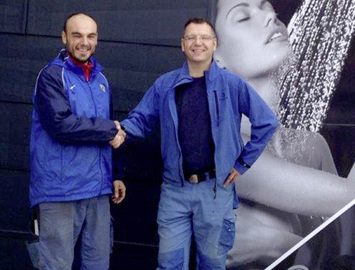 



Geschäftsführer Sven Geiger (r.) und Francisco Jorge Martinez Gomez: Lange Arbeitslosigkeit in seinem Heimatland bestärkte den Familienvater von zwei Kindern nach Deutschland zu emigrieren.
