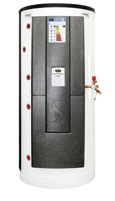 
Speicher mit deutlich sichtbarem ErP-Label – wie es ab September in jeder Ausstellung dargestellt sein sollte.
