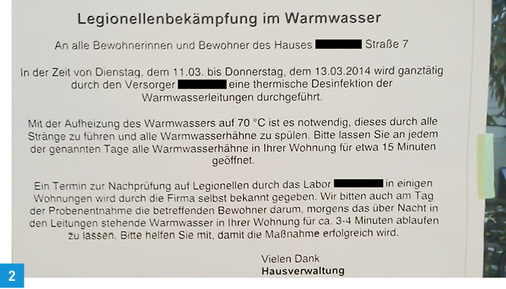 
Unkoordinierte Aktionen, bei denen die Nutzer selber die Entnahmestellen spülen sollen, sind weder sinnvoll noch zielführend und können zu erheblichen Schäden führen.

