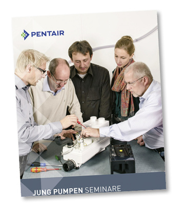 
Im Forum, dem Schulungszentrum von Jung Pumpen, finden regelmäßig kostenfreie Seminare für Praktiker statt.
